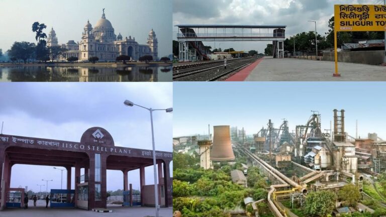 5 Major Cities In West Bengal State