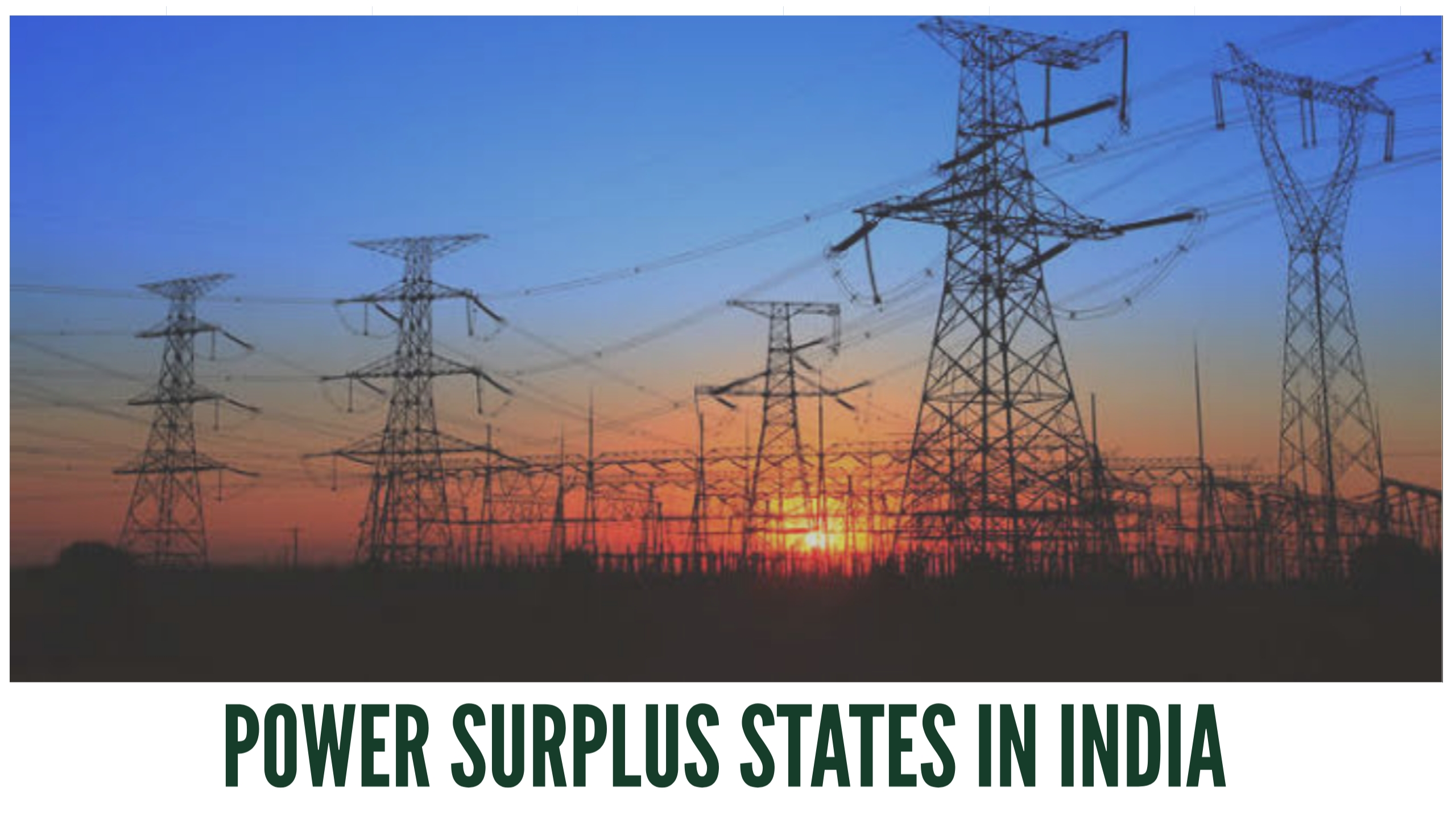 Power surplus states in India